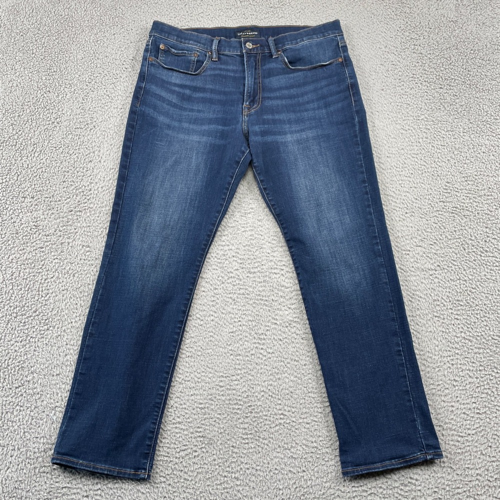 Lucky Brand Jeans Mens 36 Blue 121 Slim Dark Wash Denim Stretch Five Pocket